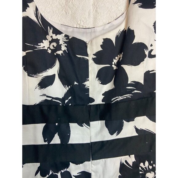 Jolibel Petite Women's Black Floral Print Sleeveless Shift Cotton Dress … - Picture 10 of 11